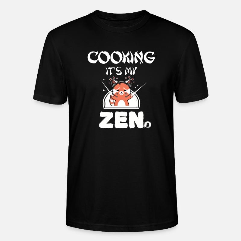 Kochen - Stanley/Stella Unisex Bio-T-Shirt CRAFTER - Schwarz