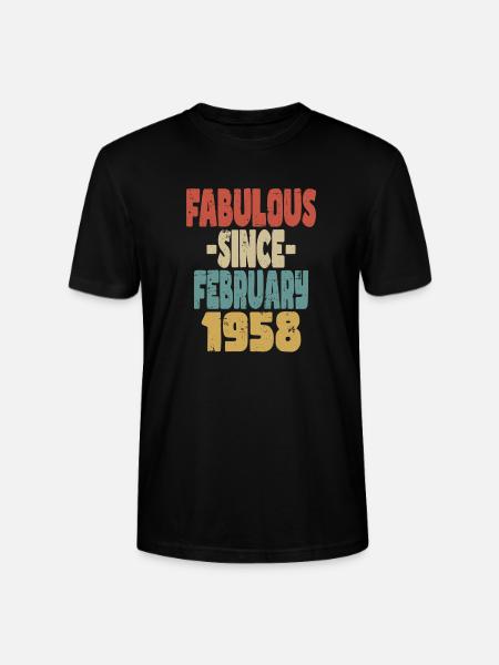Fabuleux février 1958 - T-shirt bio CRAFTER Stanley Stella Unisexe - noir