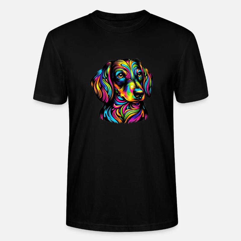 Dackel Hund - Stanley/Stella Unisex Bio-T-Shirt CRAFTER - Schwarz