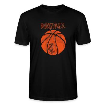 Basket - Ekologisk T-shirt CRAFTER unisex från Stanley/Stella - svart - Fram - Alina (178cm) & Michal (187cm)