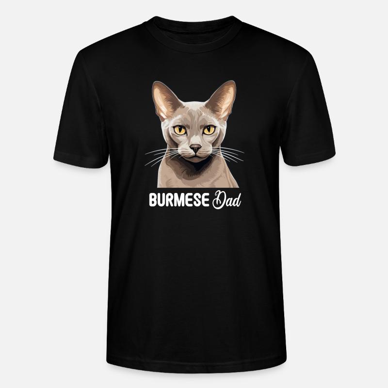 Burmese Cat Burma Katze - Stanley/Stella Unisex Bio-T-Shirt CRAFTER - Schwarz