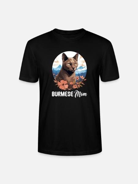 Burmese Cat Burma Katze - Stanley/Stella CRAFTER Unisex Organic T-Shirt - black