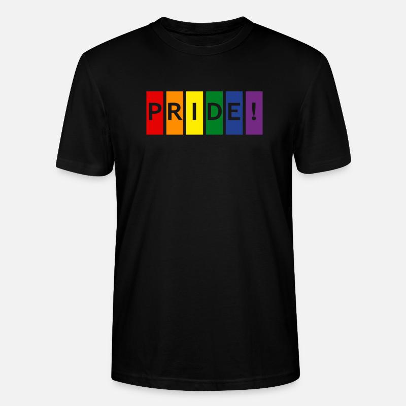 Pride-Farben - Stanley/Stella Unisex Bio-T-Shirt CRAFTER - Schwarz