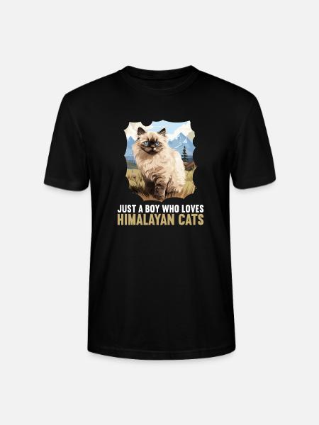 Himalayan Cat Colourpoint Katze - Stanley/Stella CRAFTER Unisex Organic T-Shirt - black
