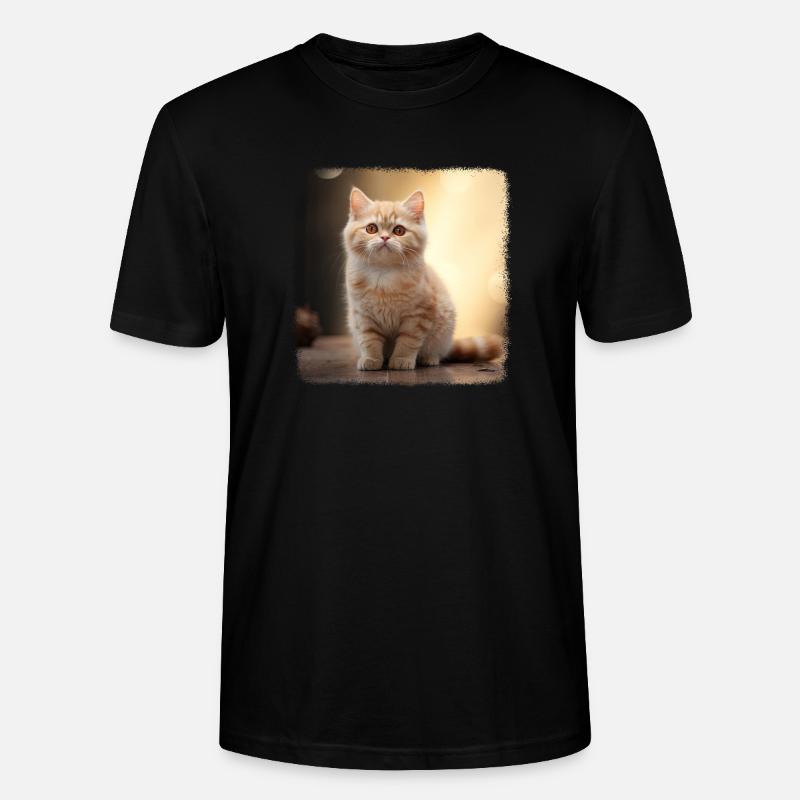 Chaton Munchkin Chat Munchkin - T-shirt bio CRAFTER Stanley Stella Unisexe - noir