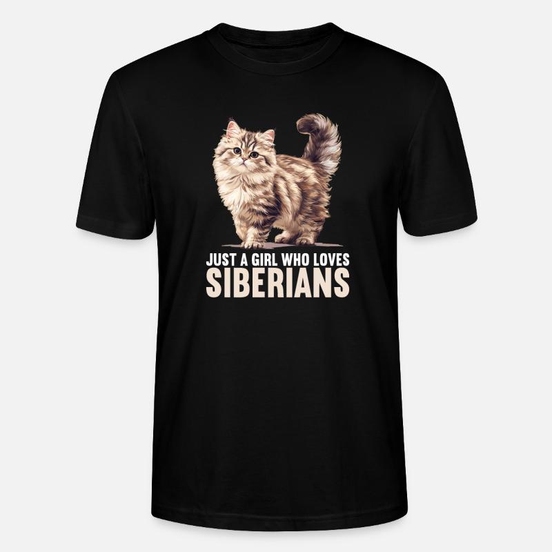 Chat Sibérien Sibirische Katze - T-shirt bio CRAFTER Stanley Stella Unisexe - noir