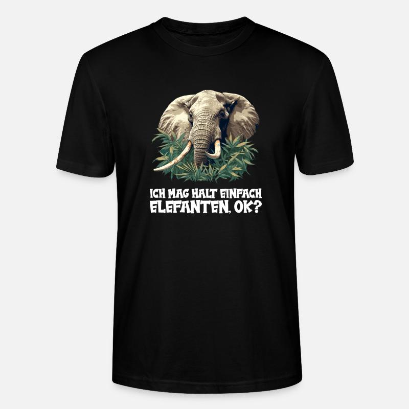 Éléphant Éléphant - T-shirt bio CRAFTER Stanley Stella Unisexe - noir