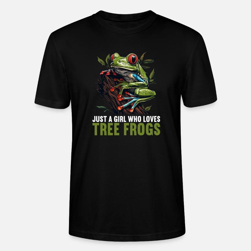Tree Frog Baumfrösche Baumfrosch - Stanley/Stella Unisex Bio-T-Shirt CRAFTER - Schwarz