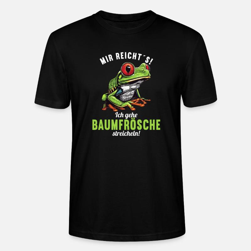 Tree Frog Baumfrösche Baumfrosch - Stanley/Stella Unisex Bio-T-Shirt CRAFTER - Schwarz