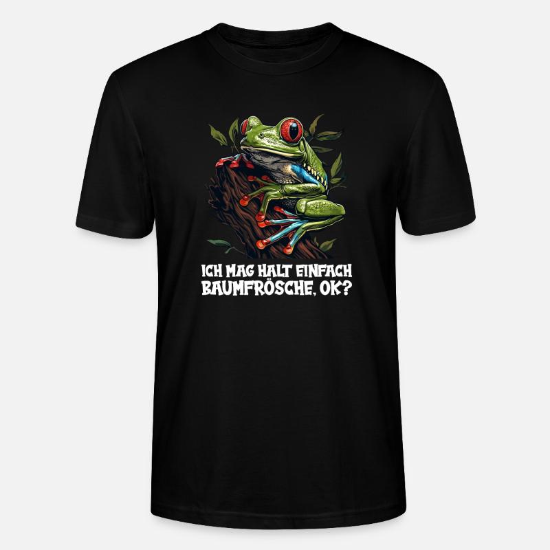 Tree Frog Baumfrösche Baumfrosch - Stanley/Stella CRAFTER Unisex Organic T-Shirt - black