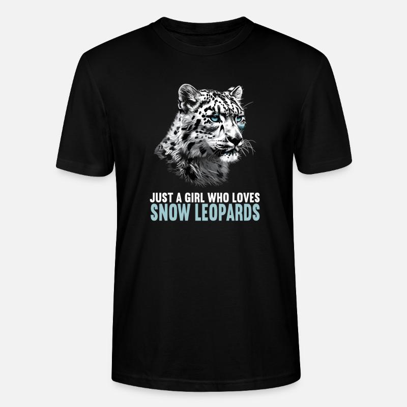 Léopard des neiges Schneeleoparden Schneeleopard - T-shirt bio CRAFTER Stanley Stella Unisexe - noir