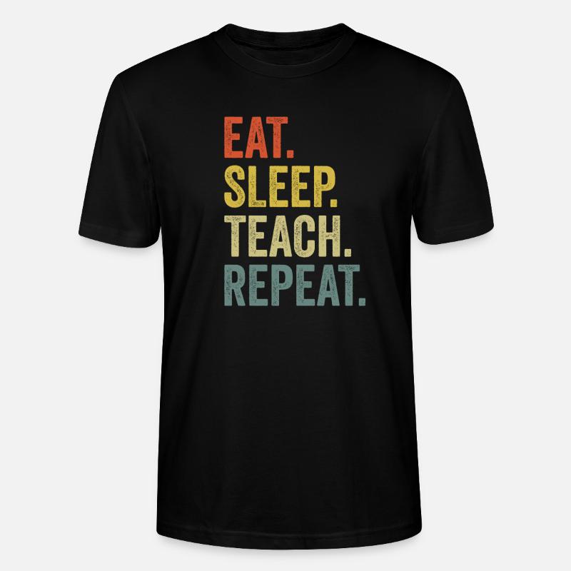 déclaration de l'enseignant - T-shirt bio CRAFTER Stanley Stella Unisexe - noir