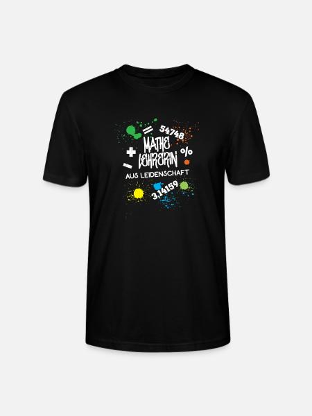 Mathe Lehrerin aus Leidenschaft Beruf Lehrerinnen - Stanley/Stella Unisex Bio-T-Shirt CRAFTER - Schwarz