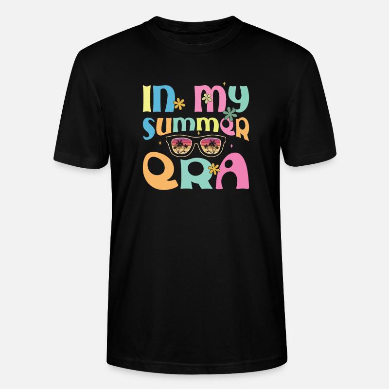 Sommer Feeling Bunt Geschenk - Stanley/Stella Unisex Bio-T-Shirt CRAFTER - Schwarz