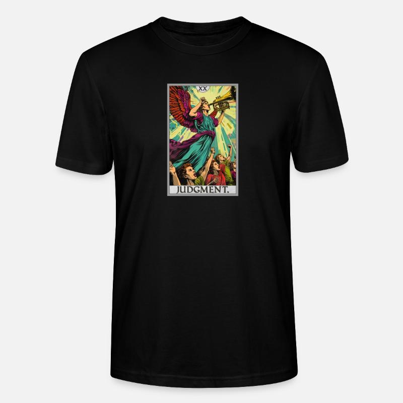 Tarotkarten Tarotkarte 20 Judgment Gericht - Stanley/Stella Unisex Bio-T-Shirt CRAFTER - Schwarz