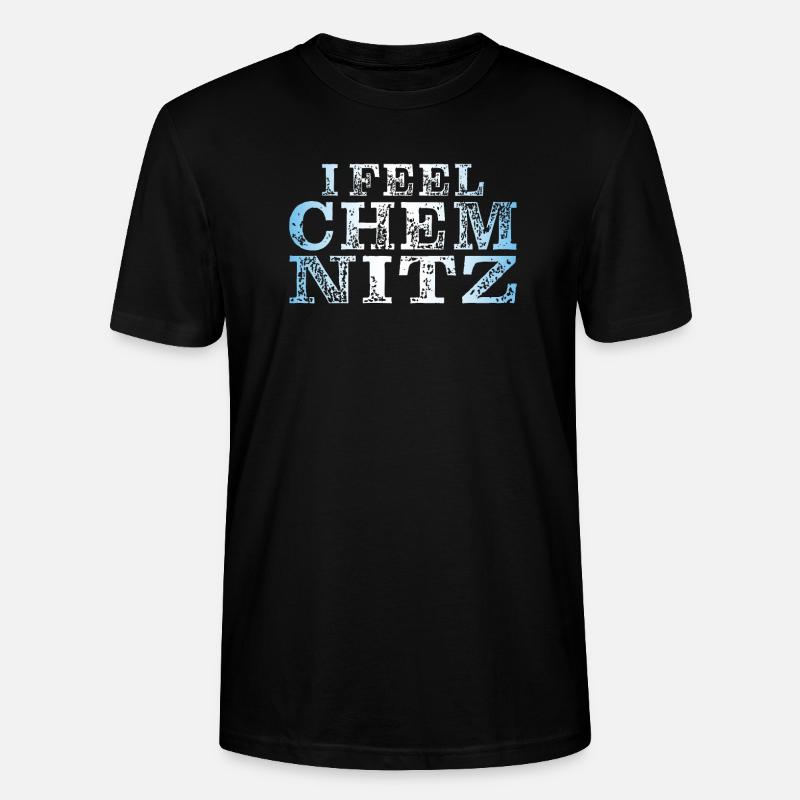 I FEEL CHEMNITZ - Stanley/Stella Unisex Bio-T-Shirt CRAFTER - Schwarz