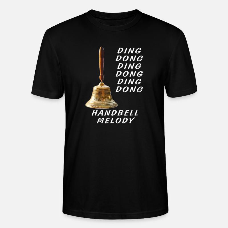 DING DONG HANDBELL MELODY - Stanley/Stella Unisex Bio-T-Shirt CRAFTER - Schwarz