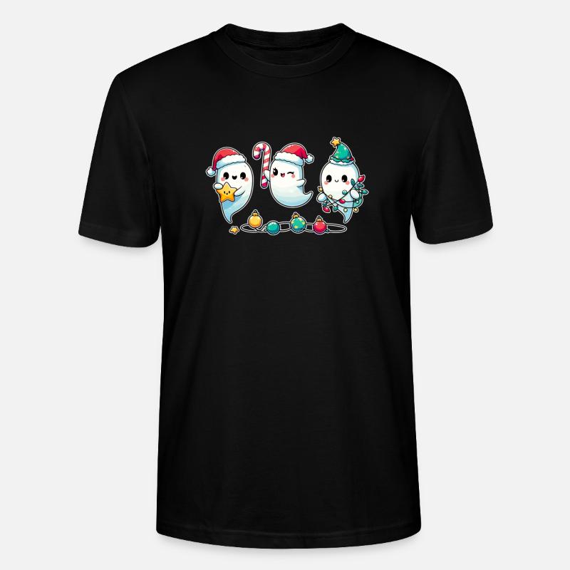 Ghosts for Christmas ghosts - Stanley/Stella Unisex Bio-T-Shirt CRAFTER - Schwarz