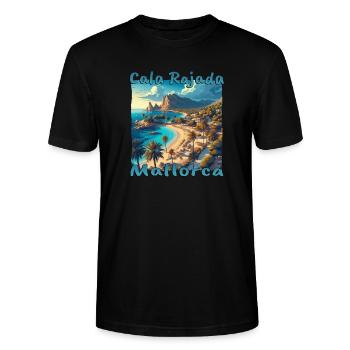 Cala Rajada Mallorca Sommerurlaub Strand Sonne Pal - Stanley/Stella Unisex Bio-T-Shirt CRAFTER - Schwarz - Vorne - Alina (178cm) & Michal (187cm)
