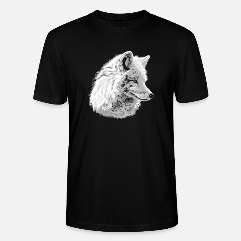 Arctic Fox Polarfüchse Polarfuchs - Stanley/Stella Unisex Bio-T-Shirt CRAFTER - Schwarz
