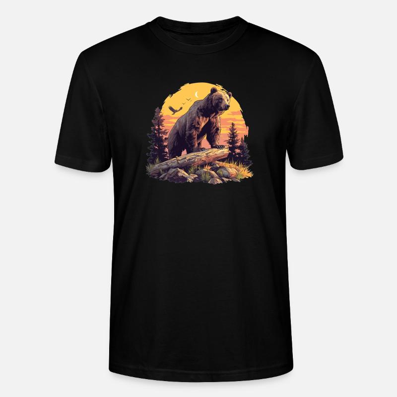 Bear Bären Bär - Stanley/Stella Unisex Bio-T-Shirt CRAFTER - Schwarz
