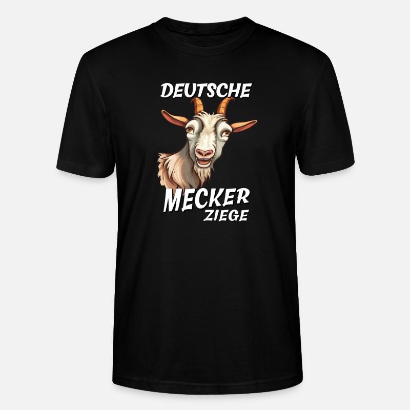 DEUTSCHE MECKER ZIEGE - Stanley/Stella Unisex Bio-T-Shirt CRAFTER - Schwarz