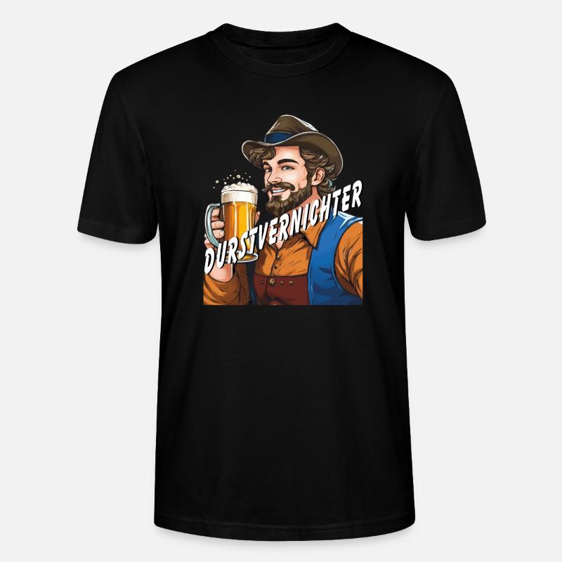 MANN Bier - Stanley/Stella Unisex Bio-T-Shirt CRAFTER - Schwarz