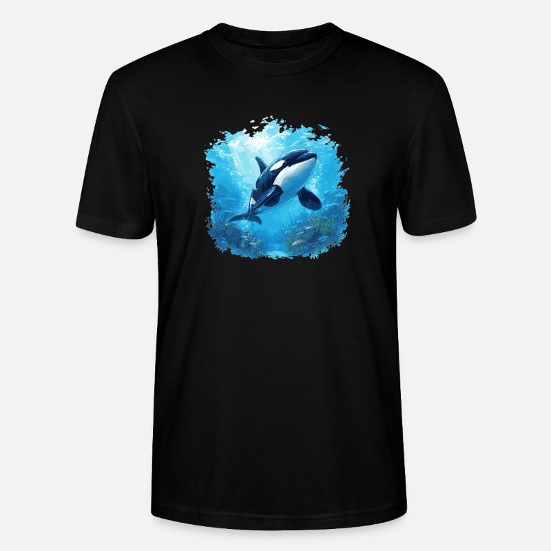 Orcas Orca - Stanley/Stella Unisex Bio-T-Shirt CRAFTER - Schwarz