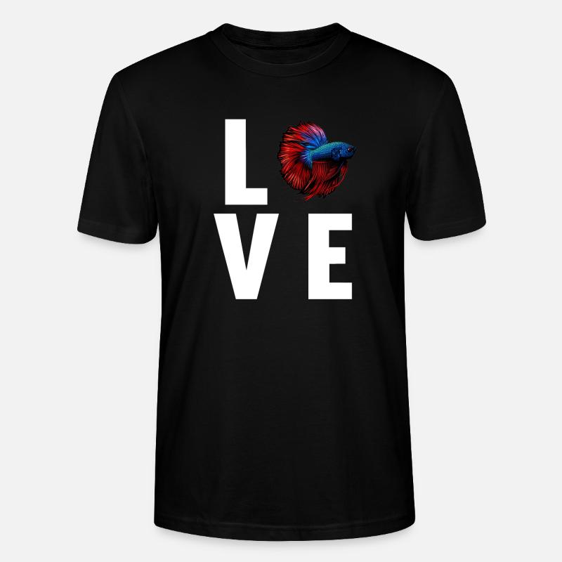 Bettas Betta Fish Betta - Stanley/Stella CRAFTER Unisex Organic T-Shirt - black