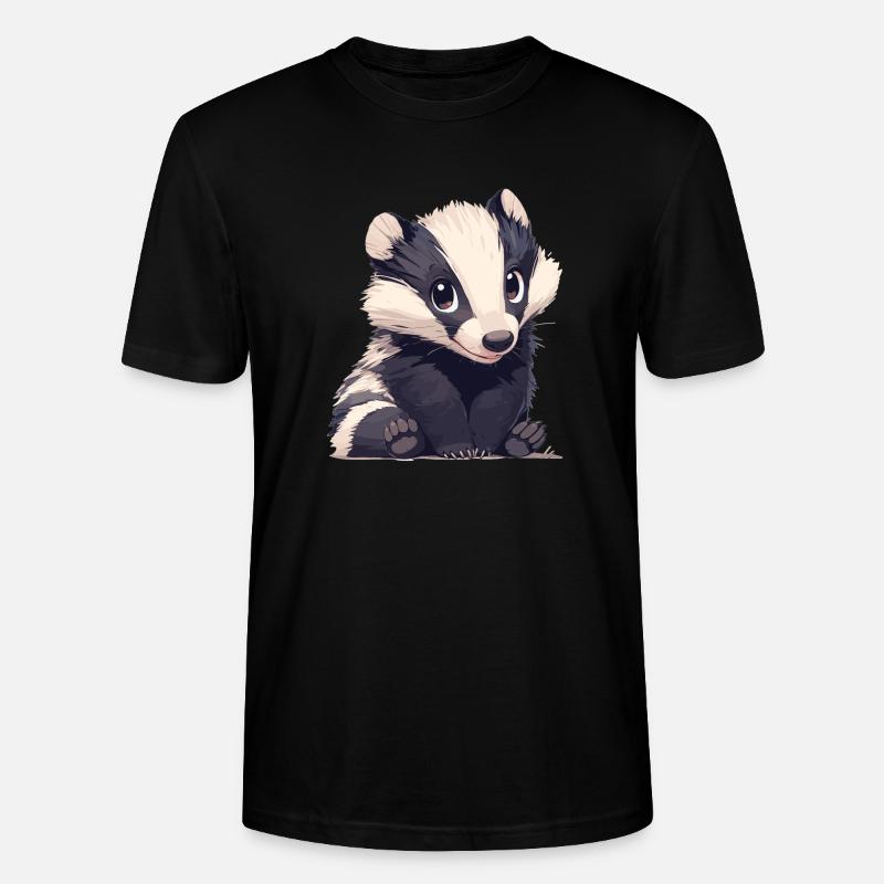 Blaireau Dachse Dachs - T-shirt bio CRAFTER Stanley Stella Unisexe - noir