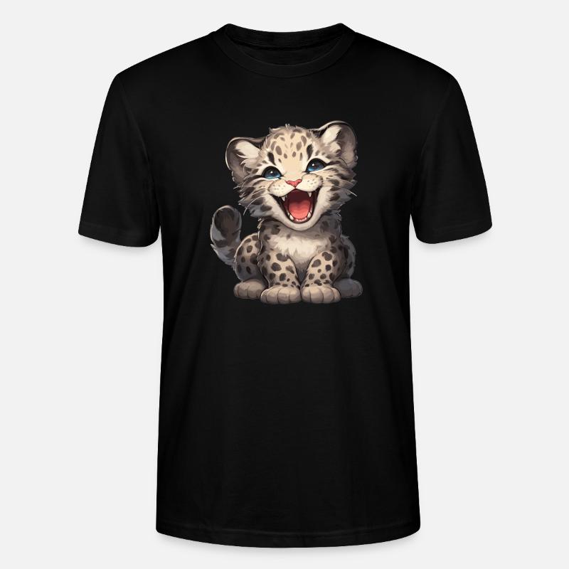 Clouded Leopard Nebelparder - Stanley/Stella Unisex Bio-T-Shirt CRAFTER - Schwarz
