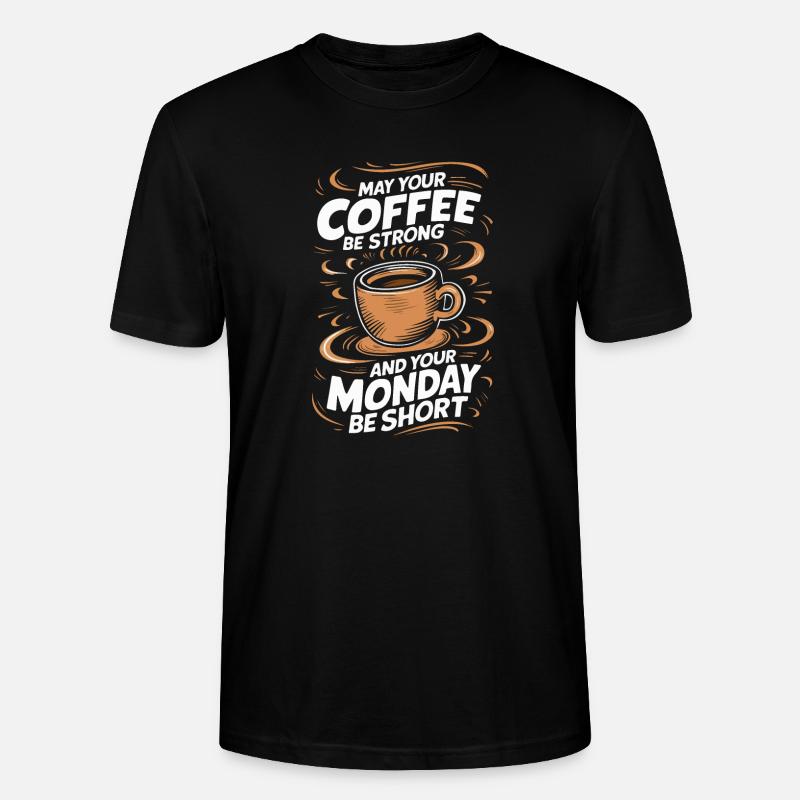 Kaffee Kaffees Trinker - Stanley/Stella Unisex Bio-T-Shirt CRAFTER - Schwarz