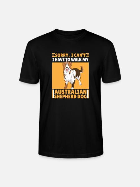 Lustiger Australischer Schäferhund Spruch Geschenk - Stanley/Stella Unisex Bio-T-Shirt CRAFTER - Schwarz