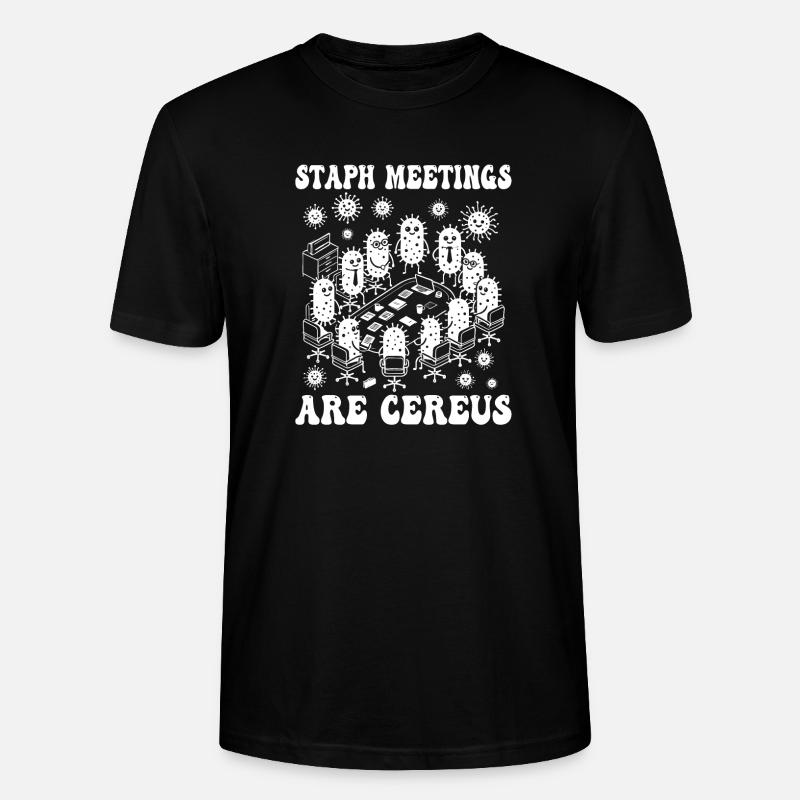 Staphylocoque rencontre microbiologie microbiologiste bactéries - T-shirt bio CRAFTER Stanley Stella Unisexe - noir