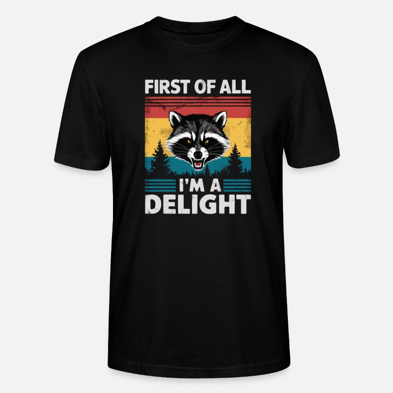Waschbär - Stanley/Stella Unisex Bio-T-Shirt CRAFTER - Schwarz