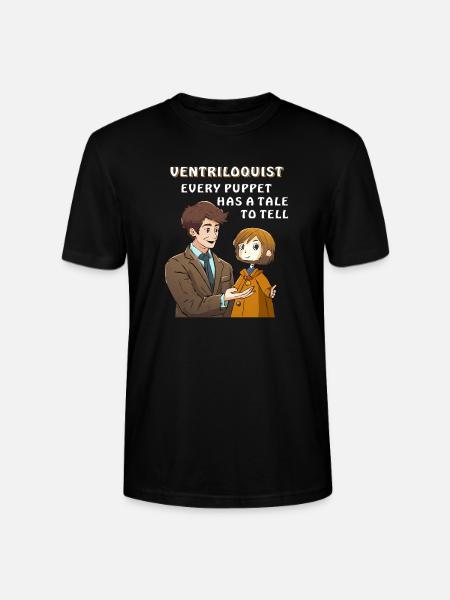 BUIKSPREKER ELKE POP HEEFT EEN VERHAAL TE VERTELLEN - Stanley/Stella Uniseks bio-T-shirt CRAFTER - zwart