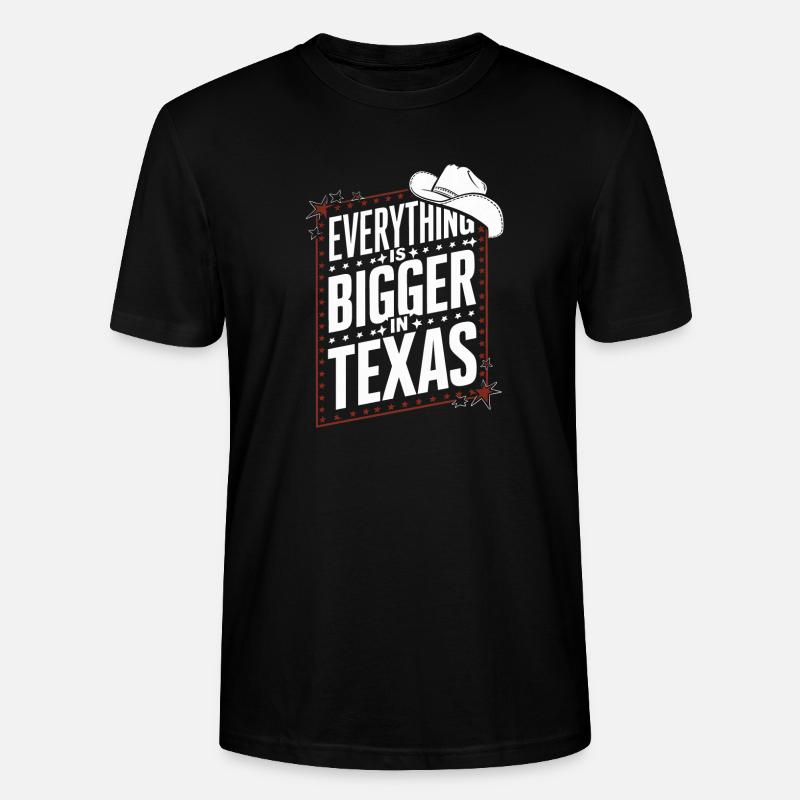 État du Texas Texans Texas - T-shirt bio CRAFTER Stanley Stella Unisexe - noir