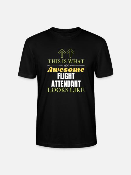 Detta är vad en fantastisk flygvärdinna ser ut lik - Ekologisk T-shirt CRAFTER unisex från Stanley/Stella - svart
