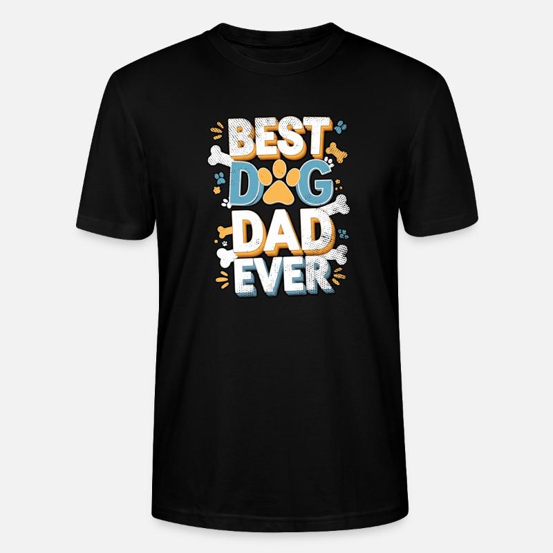 Bester Hundevater - Stanley/Stella Unisex Bio-T-Shirt CRAFTER - Schwarz