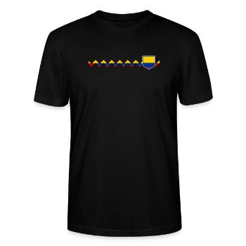 Kolumbien Colombia Medellin Urlaub Bogota Cali - Stanley/Stella Unisex Bio-T-Shirt CRAFTER - Schwarz - Vorne - Alina (178cm) & Michal (187cm)