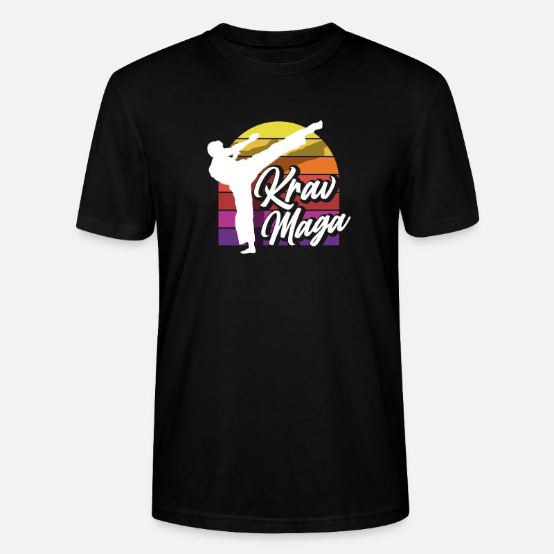 Krav Maga Retro - Stanley/Stella Unisex Bio-T-Shirt CRAFTER - Schwarz