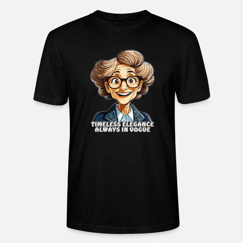 ÄLTERE FRAU TIMELESS ELEGANCE - Stanley/Stella Unisex Bio-T-Shirt CRAFTER - Schwarz