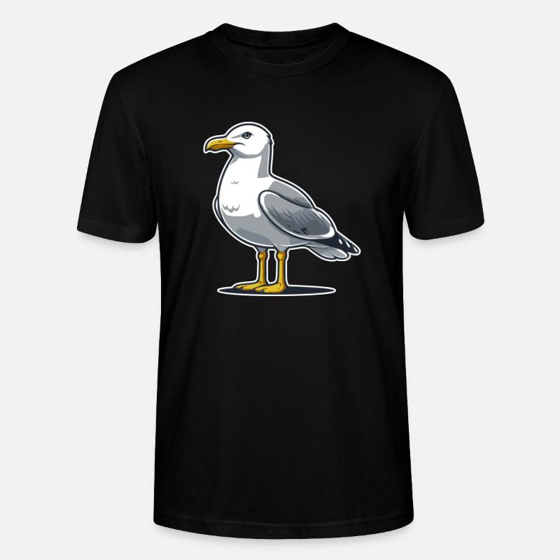 Möwe - Stanley/Stella Unisex Bio-T-Shirt CRAFTER - Schwarz