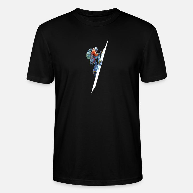 Extrem-Eiskletterer-Abenteuer Extreme Climber - Stanley/Stella Unisex Bio-T-Shirt CRAFTER - Schwarz