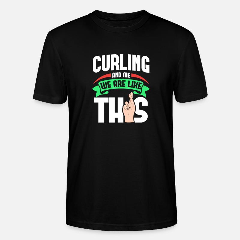 Curling Me sont comme - T-shirt bio CRAFTER Stanley Stella Unisexe - noir