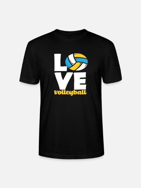 Liebe Volleyball Leidenschaft Pur - Stanley/Stella Unisex Bio-T-Shirt CRAFTER - Schwarz
