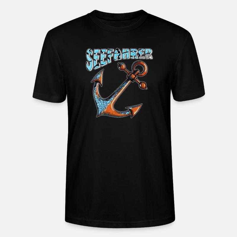 SCHIFFANKER SEEFAHRER - Stanley/Stella Unisex Bio-T-Shirt CRAFTER - Schwarz