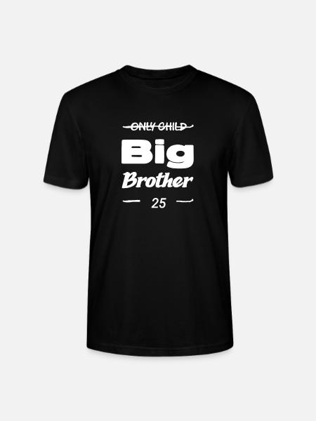 only only child, then brother - Stanley/Stella CRAFTER Unisex Organic T-Shirt - black