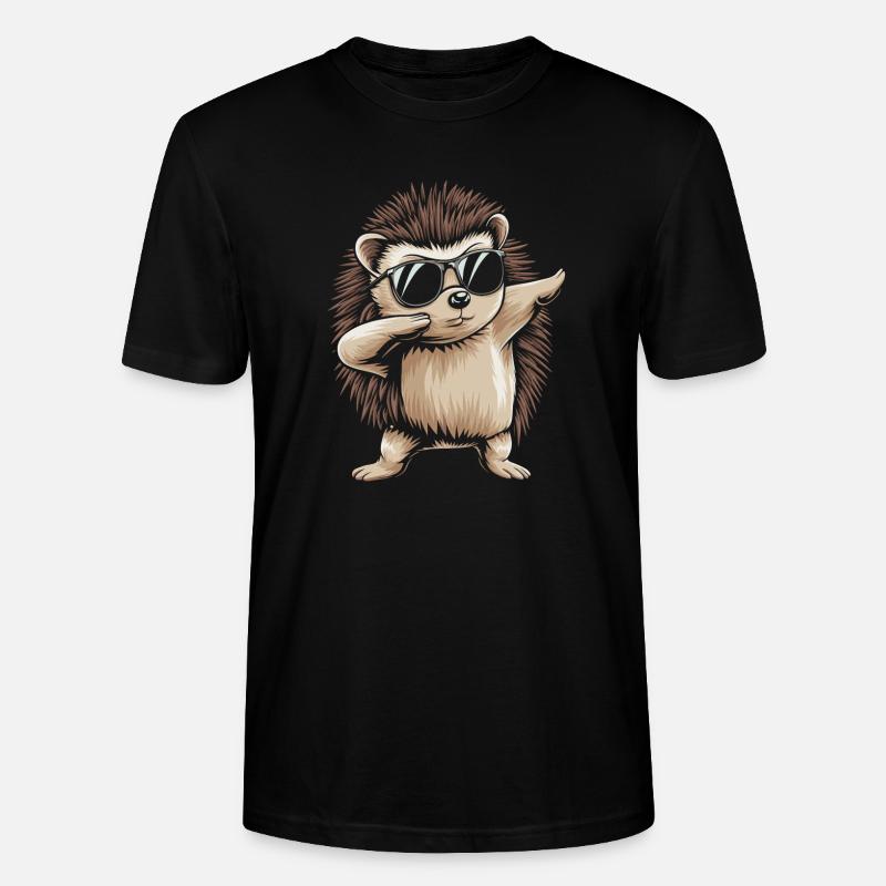 Igel - Stanley/Stella Unisex Bio-T-Shirt CRAFTER - Schwarz