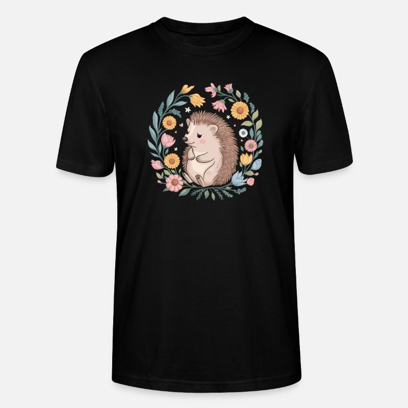 Hérisson - T-shirt bio CRAFTER Stanley Stella Unisexe - noir